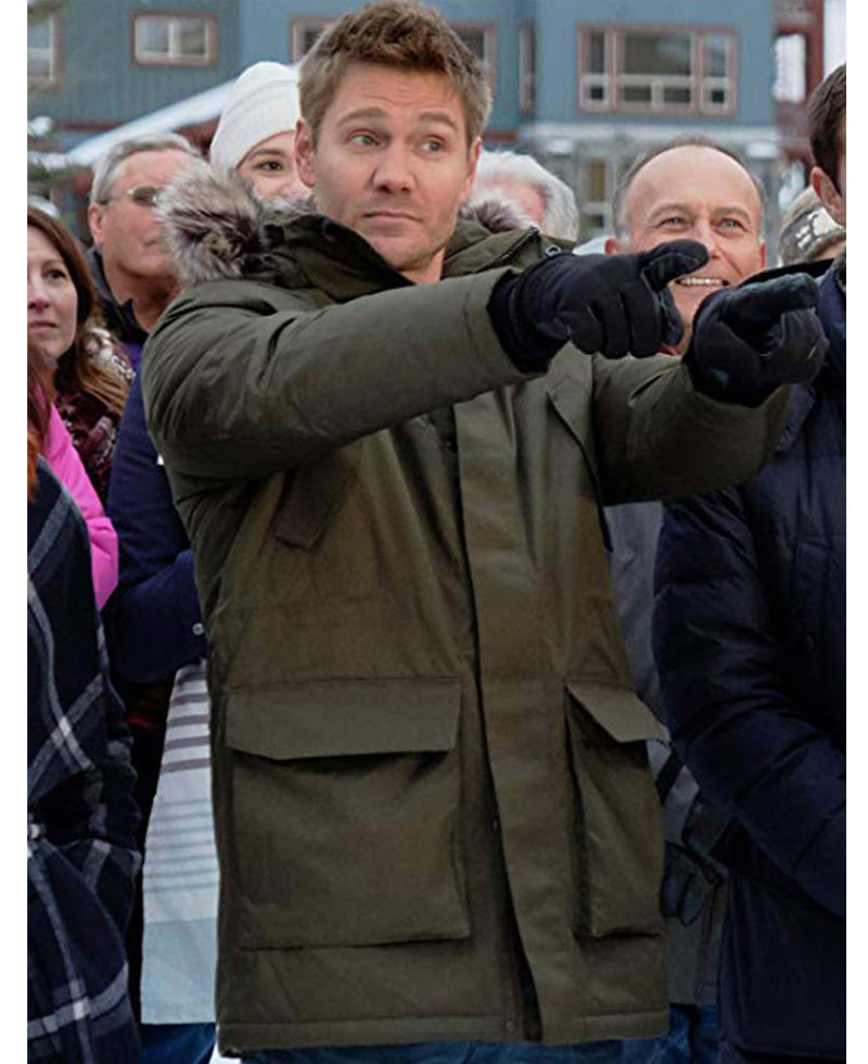 Chad Michael Murray Love In Winterland Green Coat Chad Michael Murray Love In Winterland Green Coat