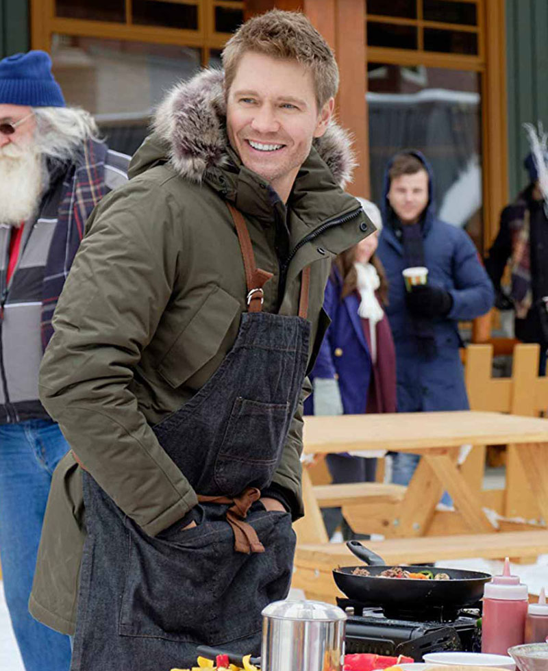Chad Michael Murray Love In Winterland Green Coat Chad Michael Murray Love In Winterland Green Coat - Image 2