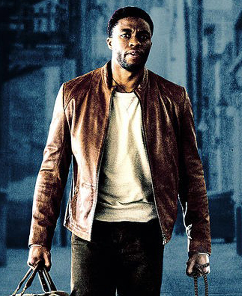 Chadwick Boseman Message From The King Brown Leather Jacket Chadwick Boseman Message From The King Brown Leather Jacket - Image 4