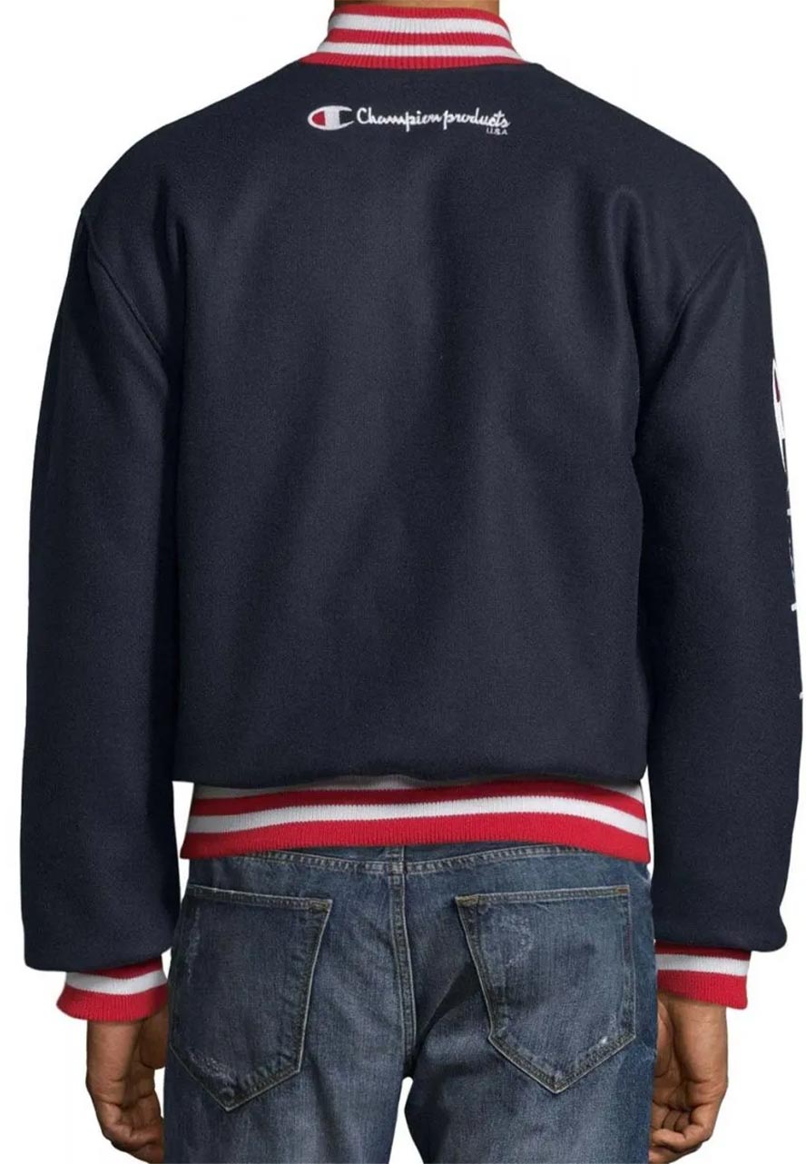 Champion Exclusive Life Blue Varsity Jacket Champion Exclusive Life Blue Varsity Jacket - Image 2