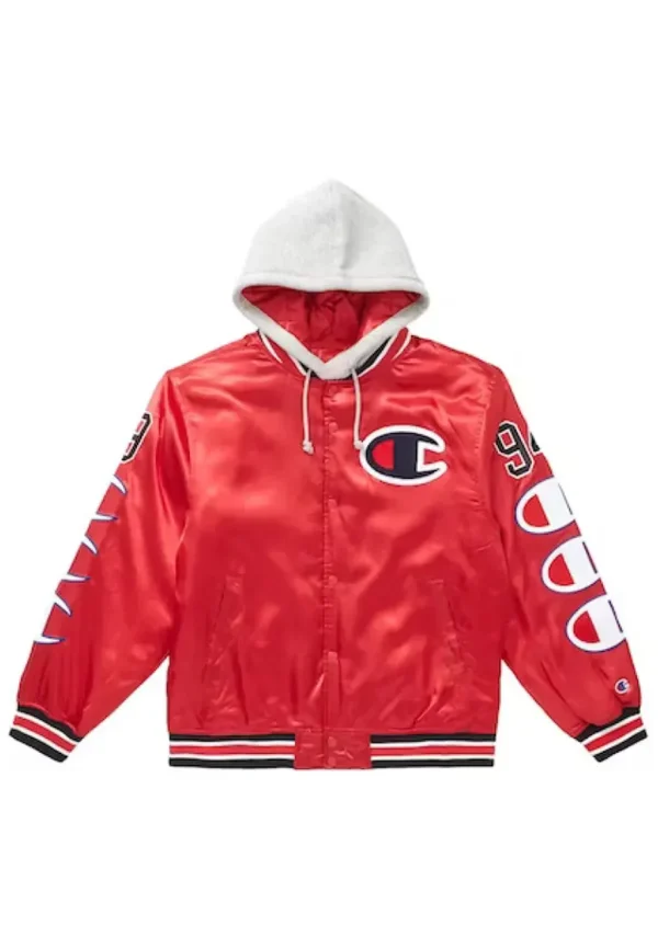 Champion Hooded Varsity Jacket