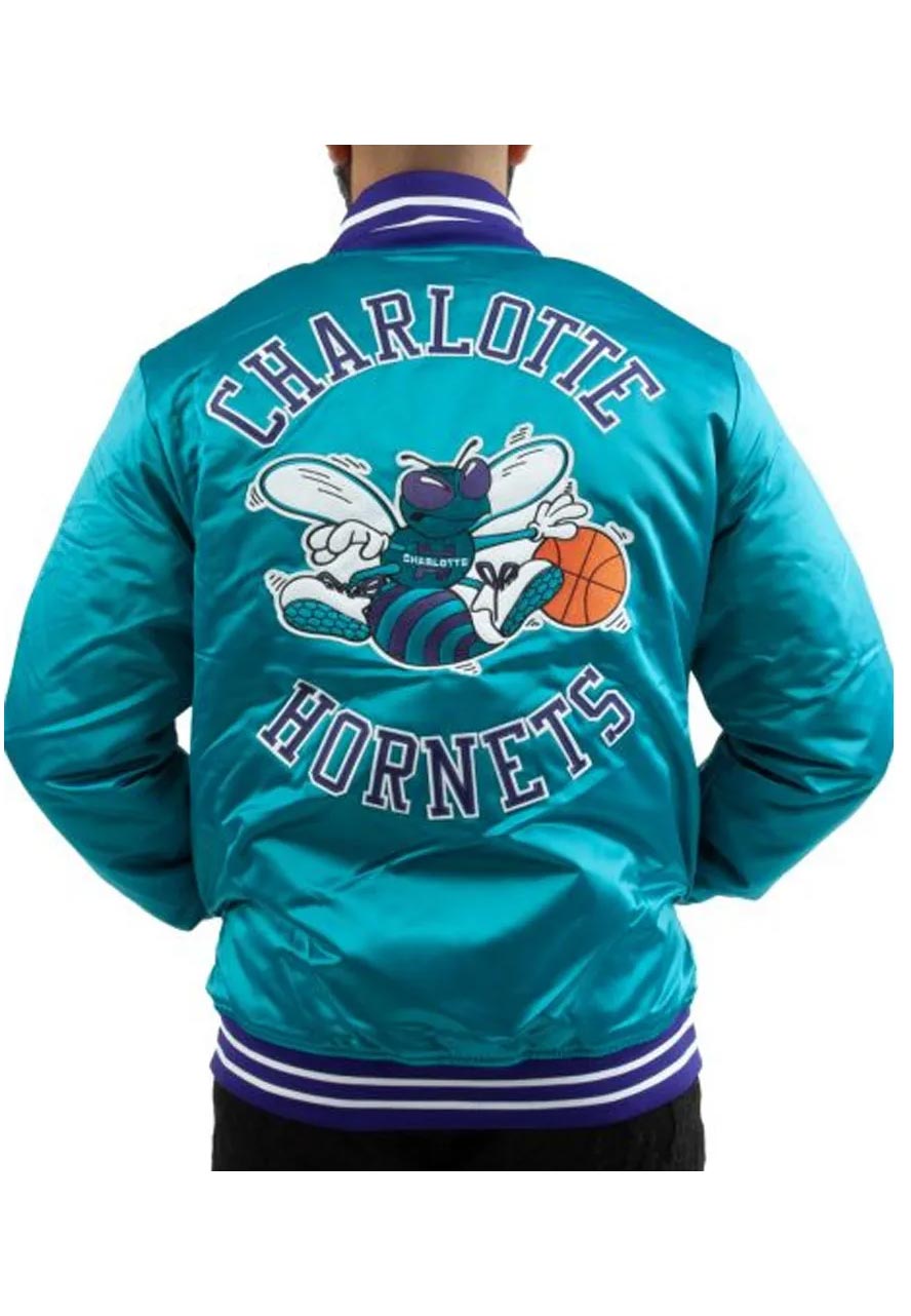 Charlotte Hornets Bomber Jacket Charlotte Hornets Bomber Jacket - Image 2