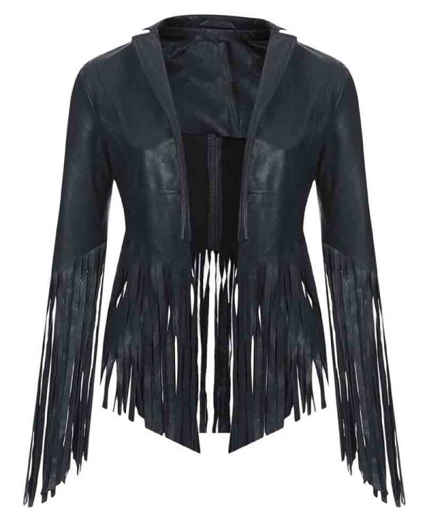 Cheryl Cole Fringed Leather Jacket