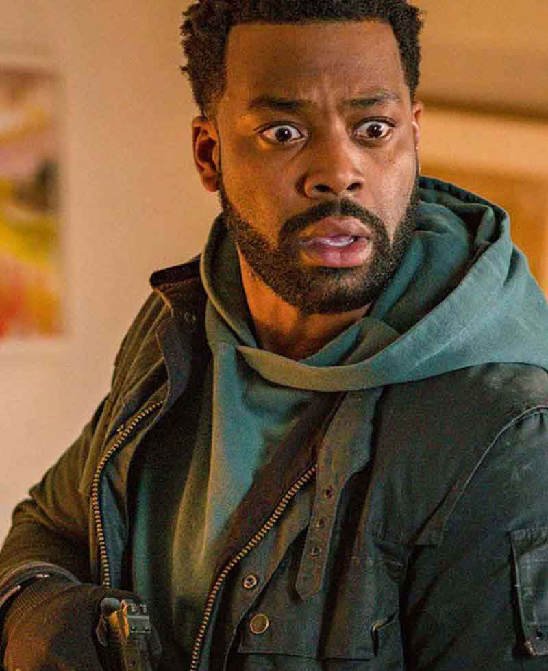 Chicago PD Laroyce Hawkins Biker Blue Jacket Chicago PD Laroyce Hawkins Biker Blue Jacket - Image 2