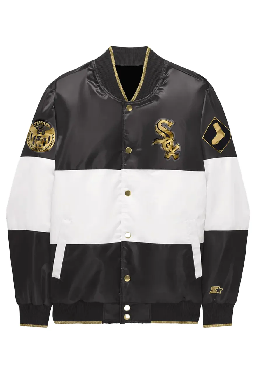 Chicago White Sox Satin Varsity Jacket Chicago White Sox Satin Varsity Jacket