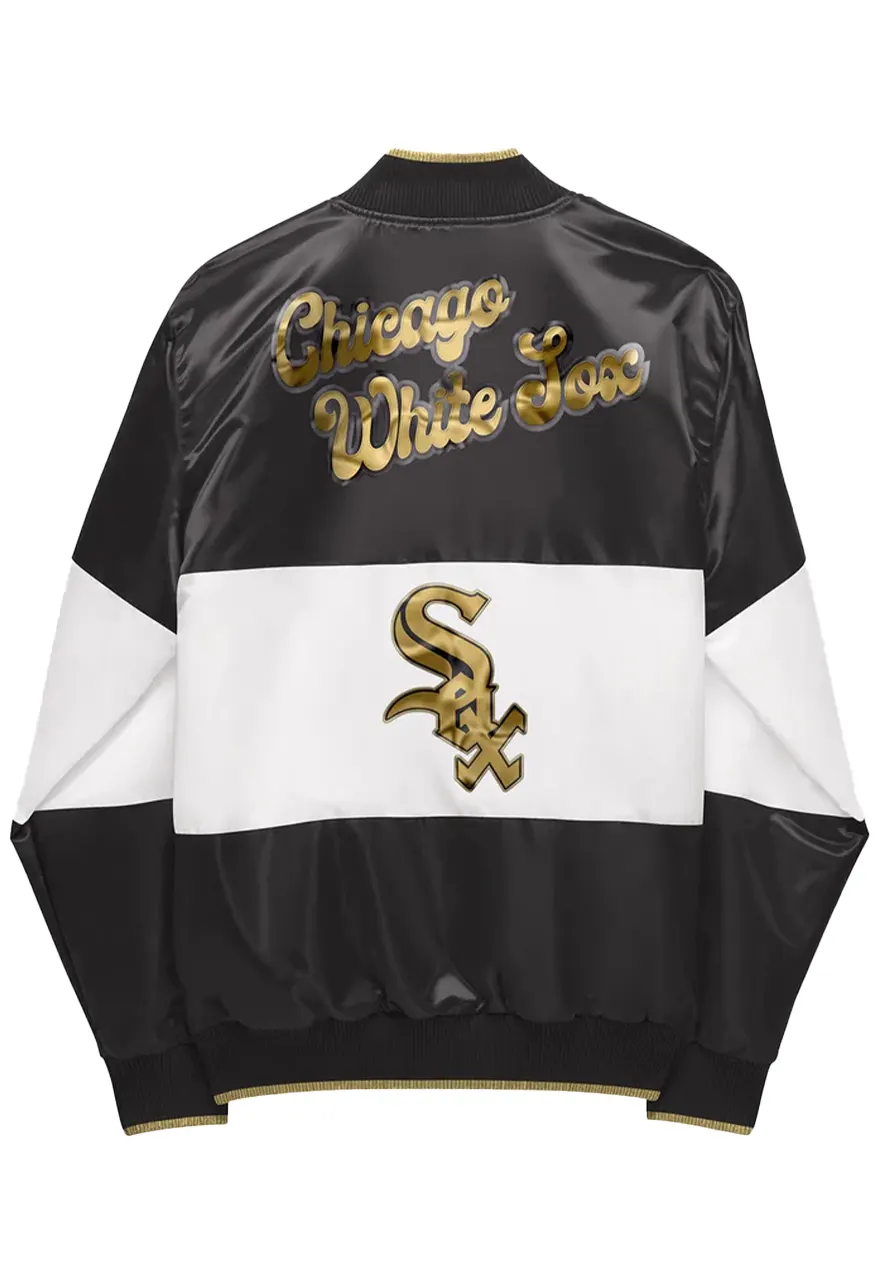 Chicago White Sox Satin Varsity Jacket Chicago White Sox Satin Varsity Jacket - Image 2