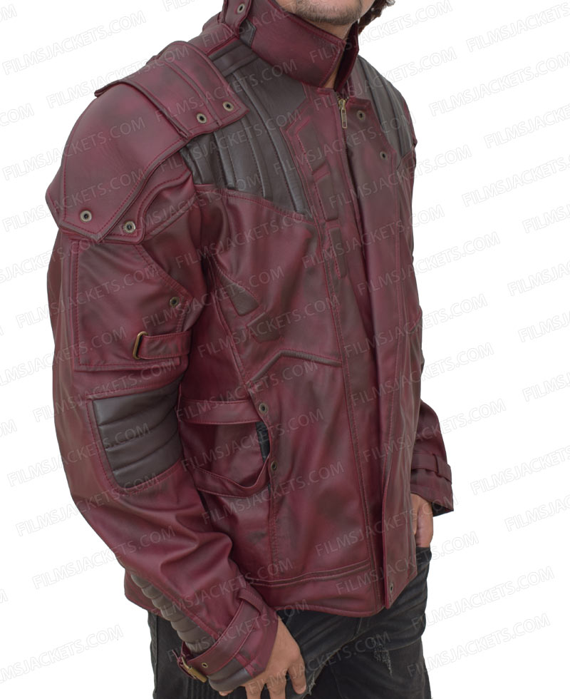 Avengers Infinity War Star Lord Leather Jacket Avengers Infinity War Star Lord Leather Jacket - Image 4