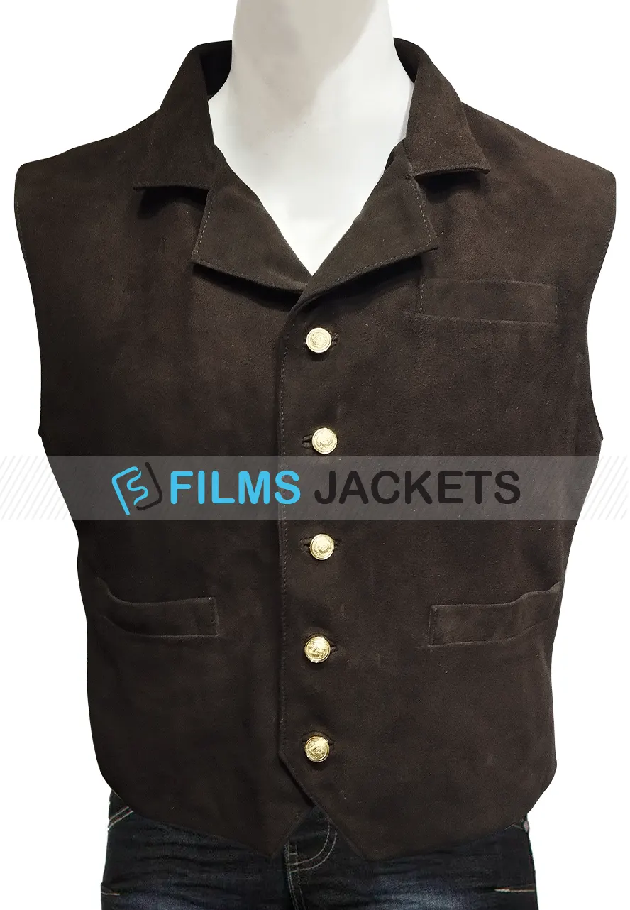 Chris Pratt The Magnificent Seven Brown Vest Chris Pratt The Magnificent Seven Brown Vest - Image 4