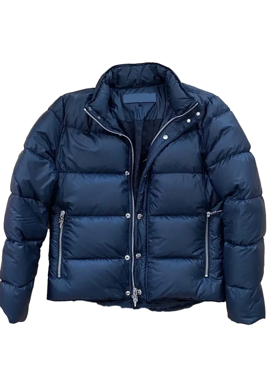 Chrome Hearts Puffer Down Navy Blue Jacket Chrome Hearts Puffer Down Navy Blue Jacket