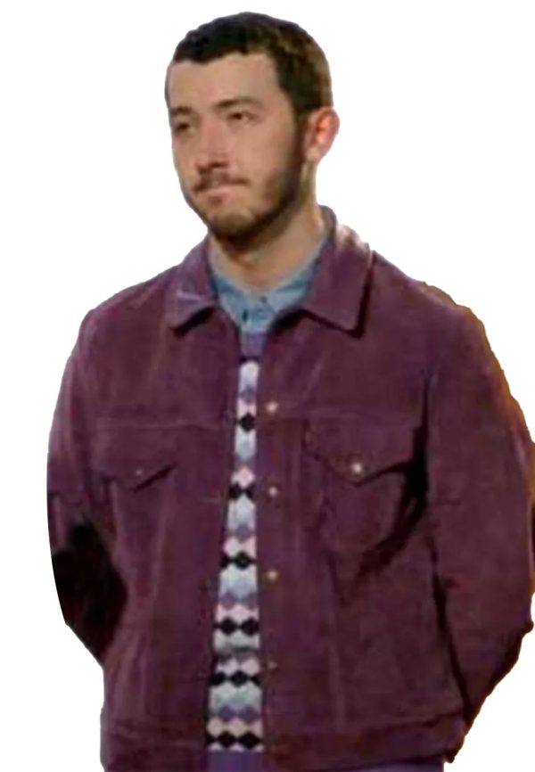 Claim to Fame Frankie Jonas Purple Suede Jacket