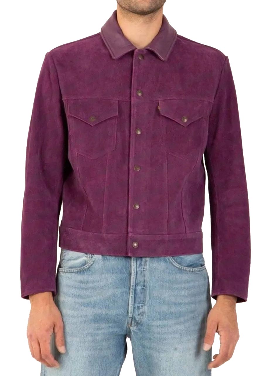 Claim to Fame Frankie Jonas Purple Suede Jacket Claim to Fame Frankie Jonas Purple Suede Jacket - Image 4