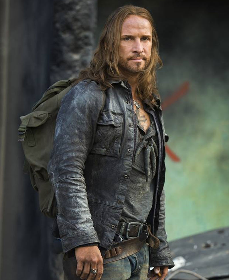 John Pope Falling Skies Colin Cunningham Leather Jacket John Pope Falling Skies Colin Cunningham Leather Jacket - Image 2