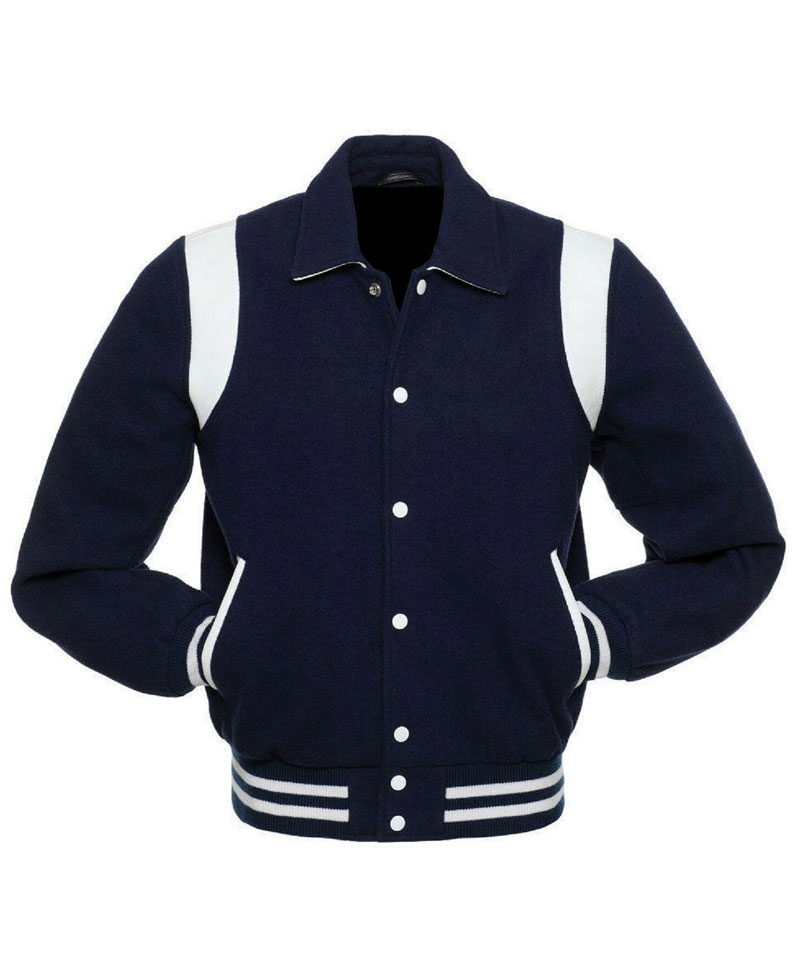 Men's Varsity College Collared Jacket Men's Varsity College Collared Jacket