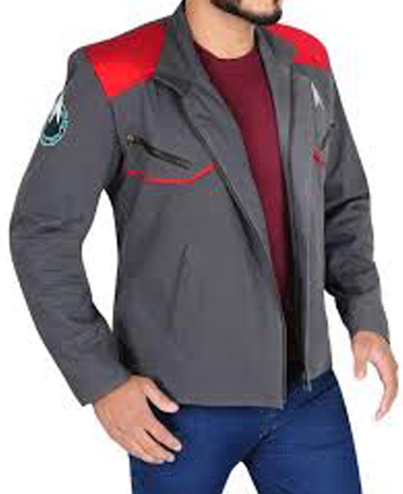Star Trek Beyond Zachary Quinto Grey Jacket Star Trek Beyond Zachary Quinto Grey Jacket - Image 3