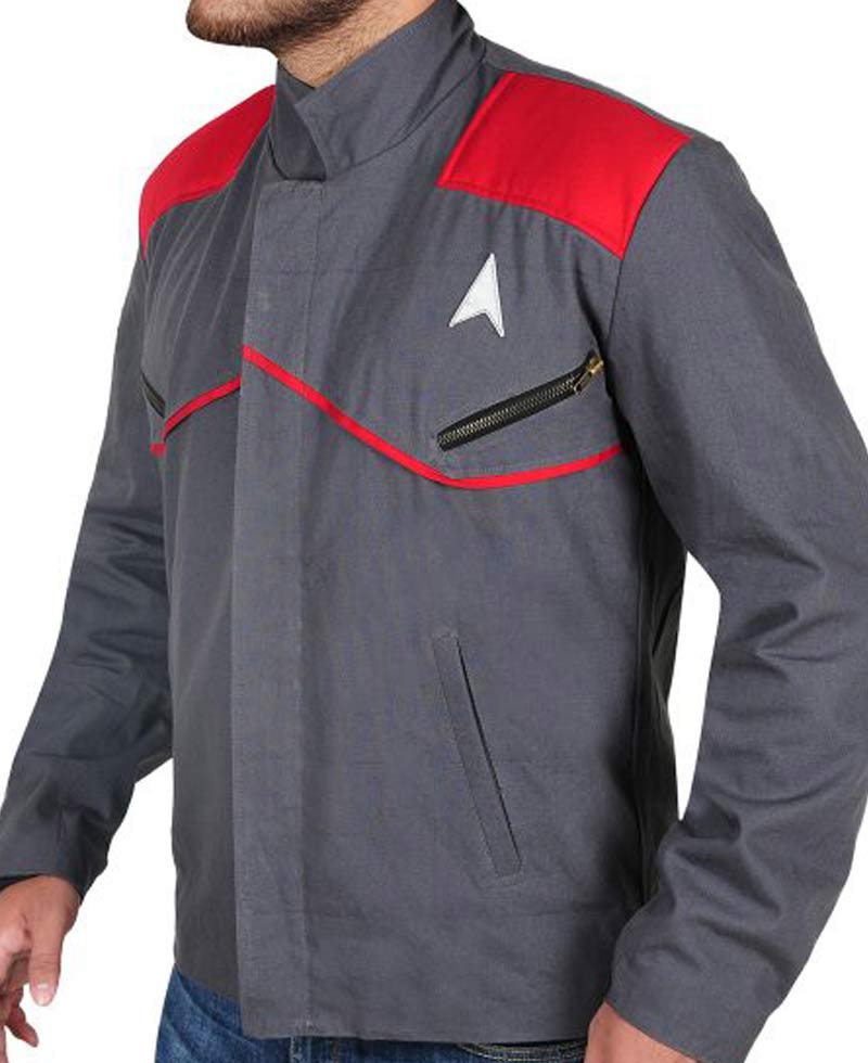 Star Trek Beyond Zachary Quinto Grey Jacket Star Trek Beyond Zachary Quinto Grey Jacket - Image 8