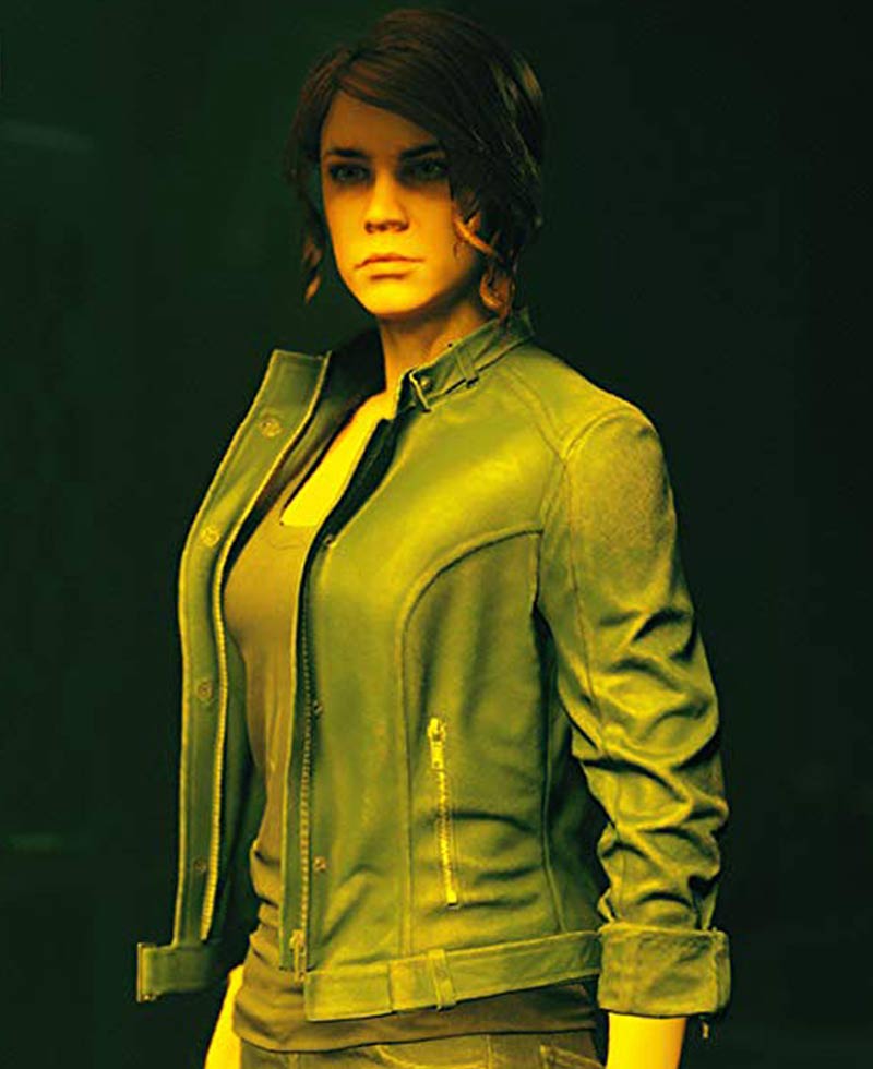 Control Black Leather Jacket Control Black Leather Jacket - Image 2