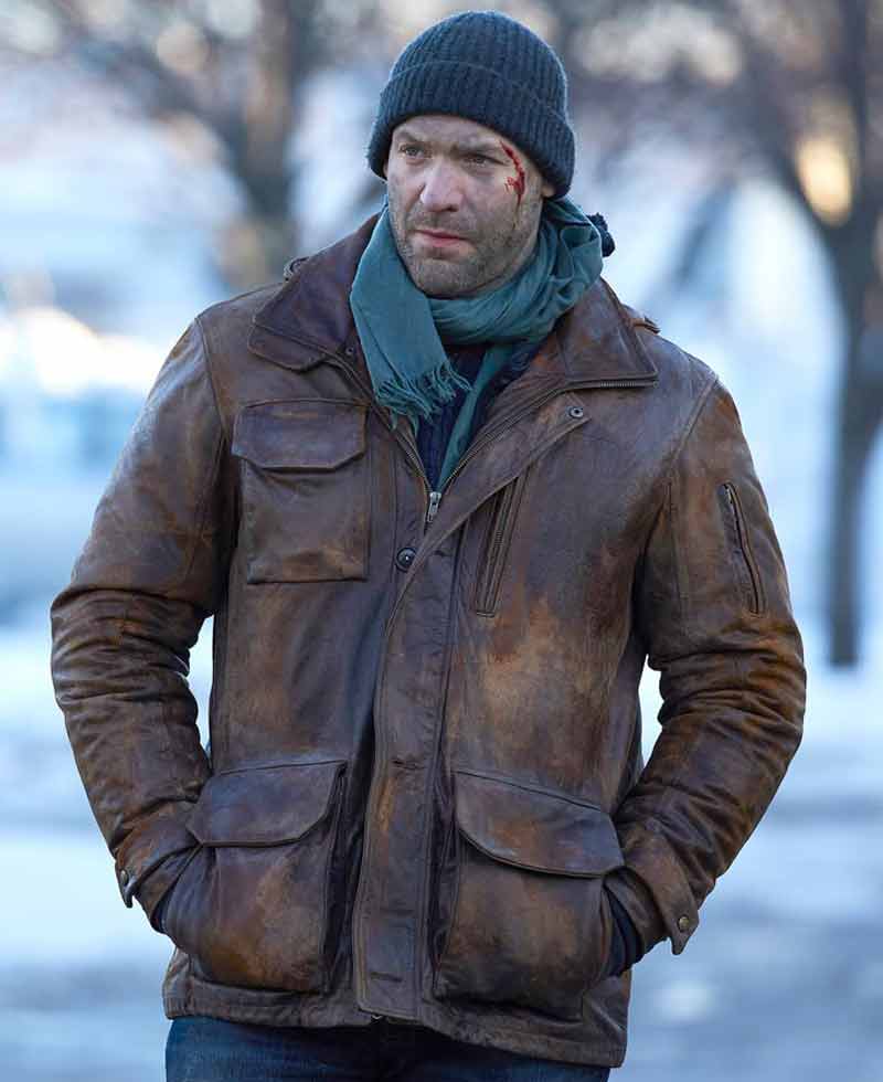 The Strain Corey Stoll Brown Leather Jacket