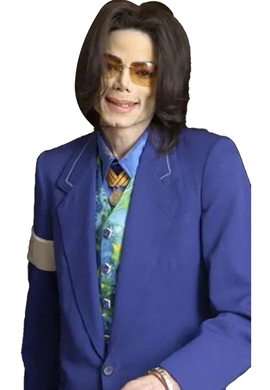 Courtside Michael Jackson Blue Blazer michael jackson blazer