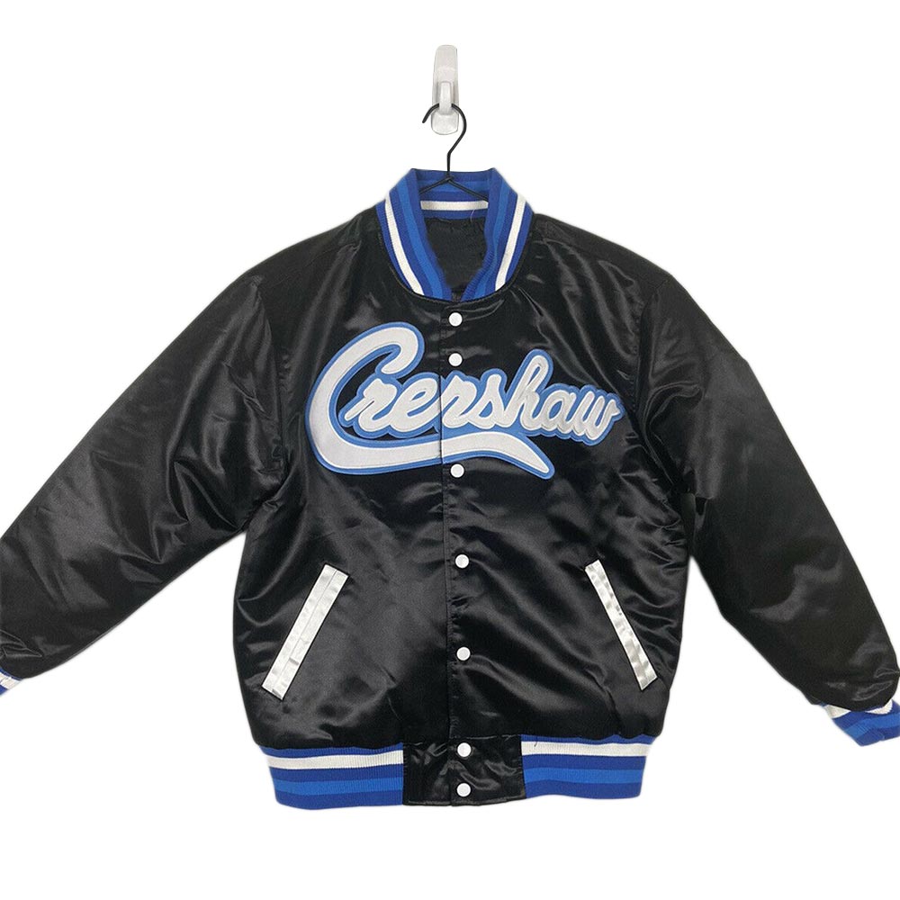 Crenshaw James 23 Varsity Black Jacket Crenshaw James 23 Varsity Black Jacket - Image 3