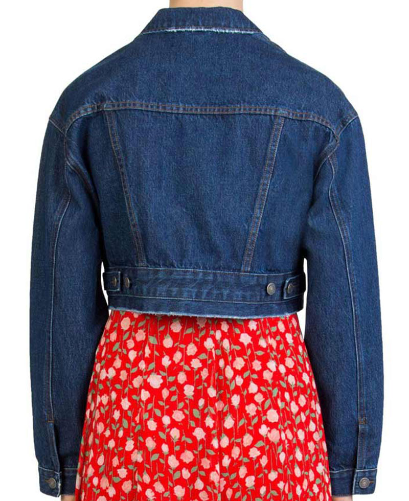Insecure Issa Rae Blue Cropped Jacket Insecure Issa Rae Blue Cropped Jacket - Image 2