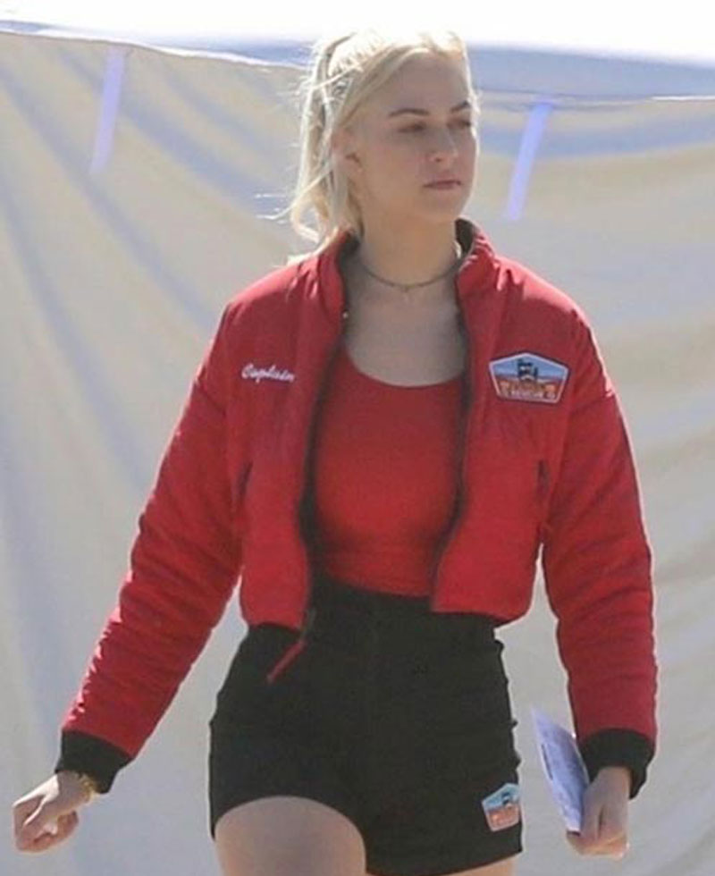 Jackie R. Jacobson Malibu Rescue Cropped Red Jacket Jackie R. Jacobson Malibu Rescue Cropped Red Jacket - Image 4