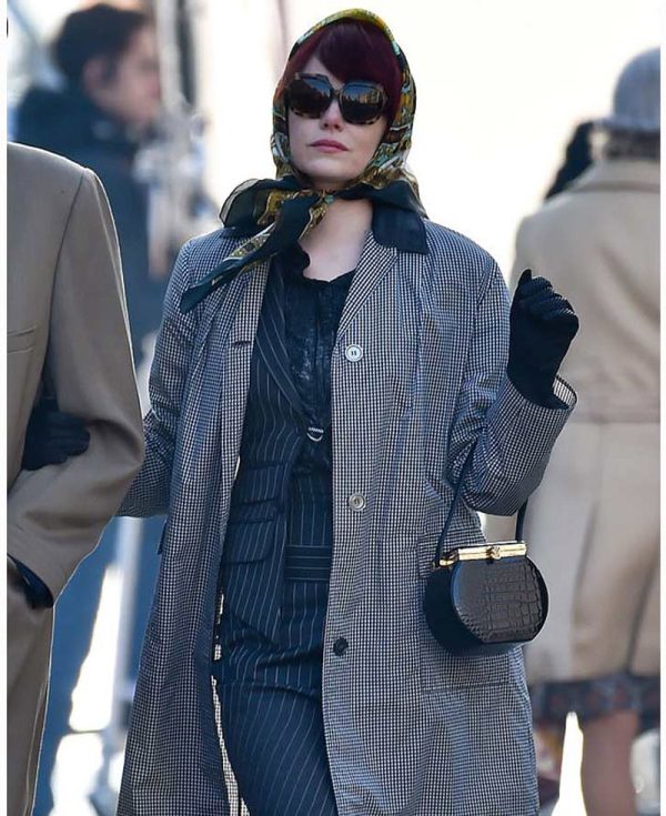 Cruella Emma Stone White and Black Coat
