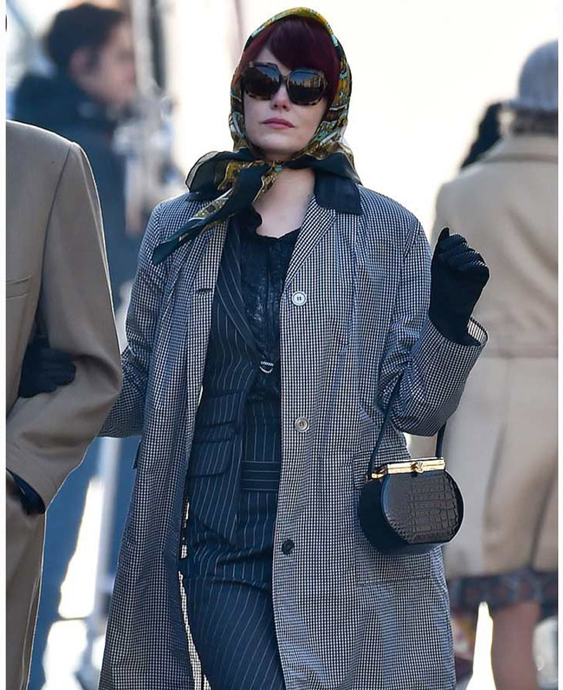 Cruella Emma Stone White and Black Coat Cruella Emma Stone White and Black Coat
