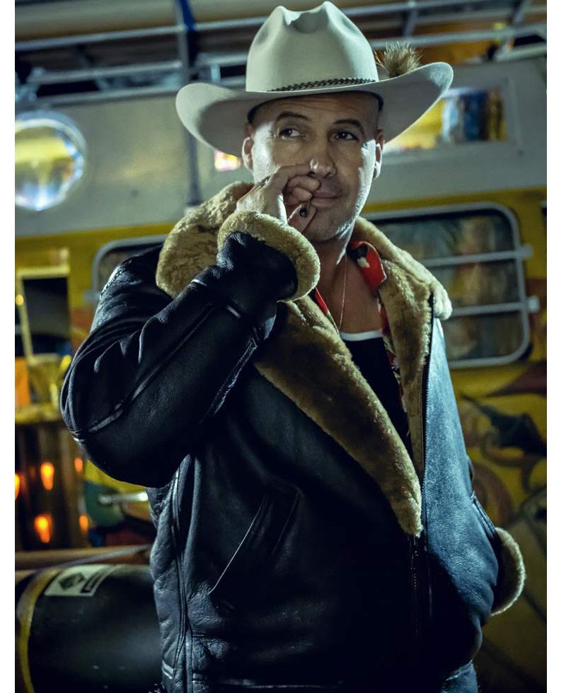 Curfew Billy Zane Brown Leather Jacket Curfew Billy Zane Brown Leather Jacket - Image 2