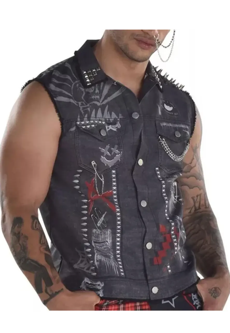 Cyberpunk Chambray Vest Cyberpunk Chambray Vest