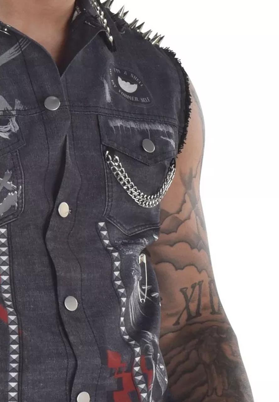 Cyberpunk Chambray Vest Cyberpunk Chambray Vest - Image 2