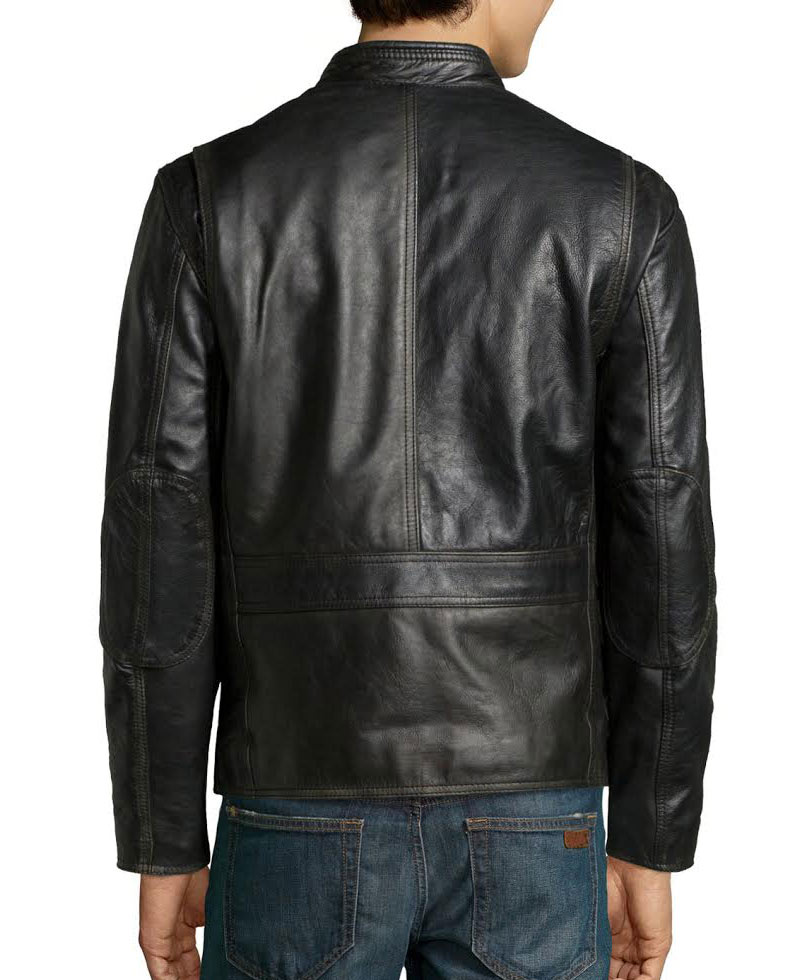 Daddy's Home Mark Wahlberg Black Leather Jacket Daddy's Home Mark Wahlberg Black Leather Jacket - Image 2