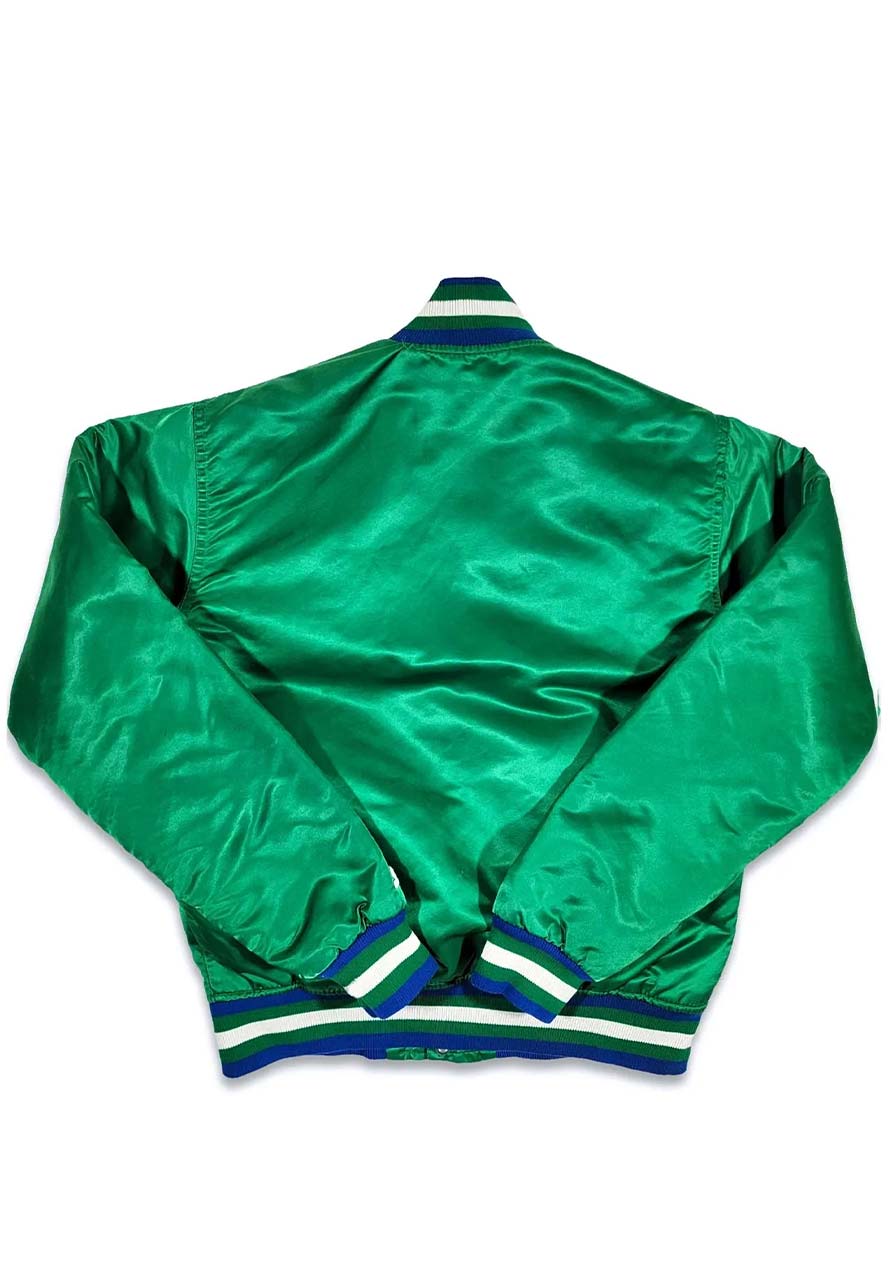 Dallas Mavericks Green Bomber Jacket Dallas Mavericks Green Bomber Jacket - Image 2