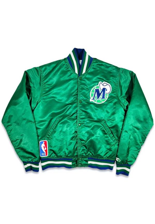 Dallas Mavericks Green Bomber Jacket