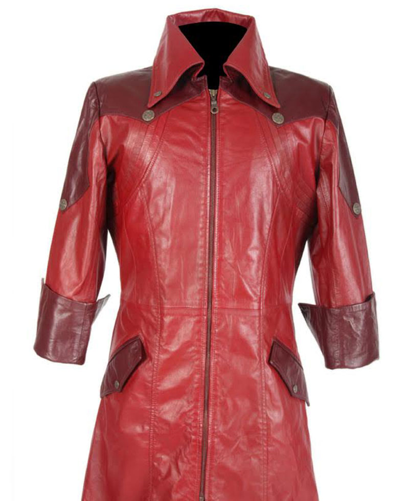 Devil May Cry 4 Dante Red Leather Coat dante coat