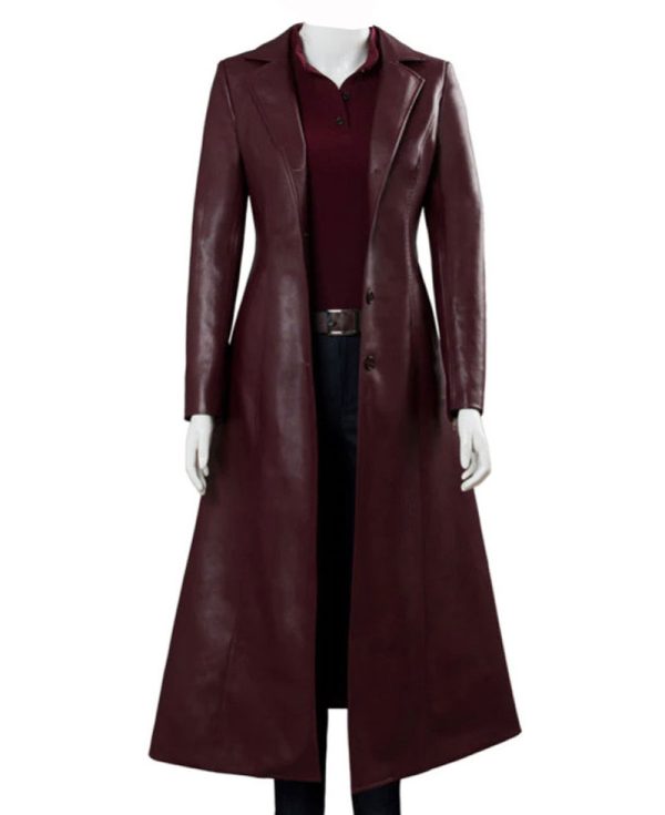 Dark Phoenix Sophie Turner Leather Coat