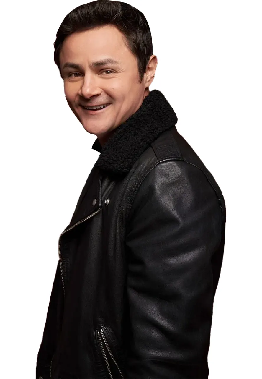 Dating & New York Arturo Castro Shearling Leather Jacket Dating & New York Arturo Castro Shearling Leather Jacket - Image 2