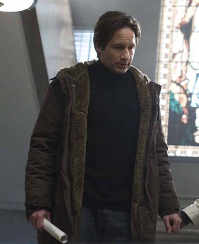 The X-Files David Duchovny Shearling Coat The X-Files David Duchovny Shearling Coat - Image 2