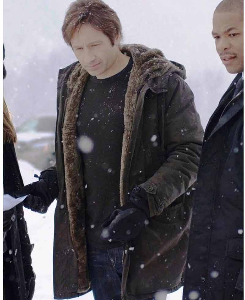 The X-Files David Duchovny Shearling Coat The X-Files David Duchovny Shearling Coat - Image 3