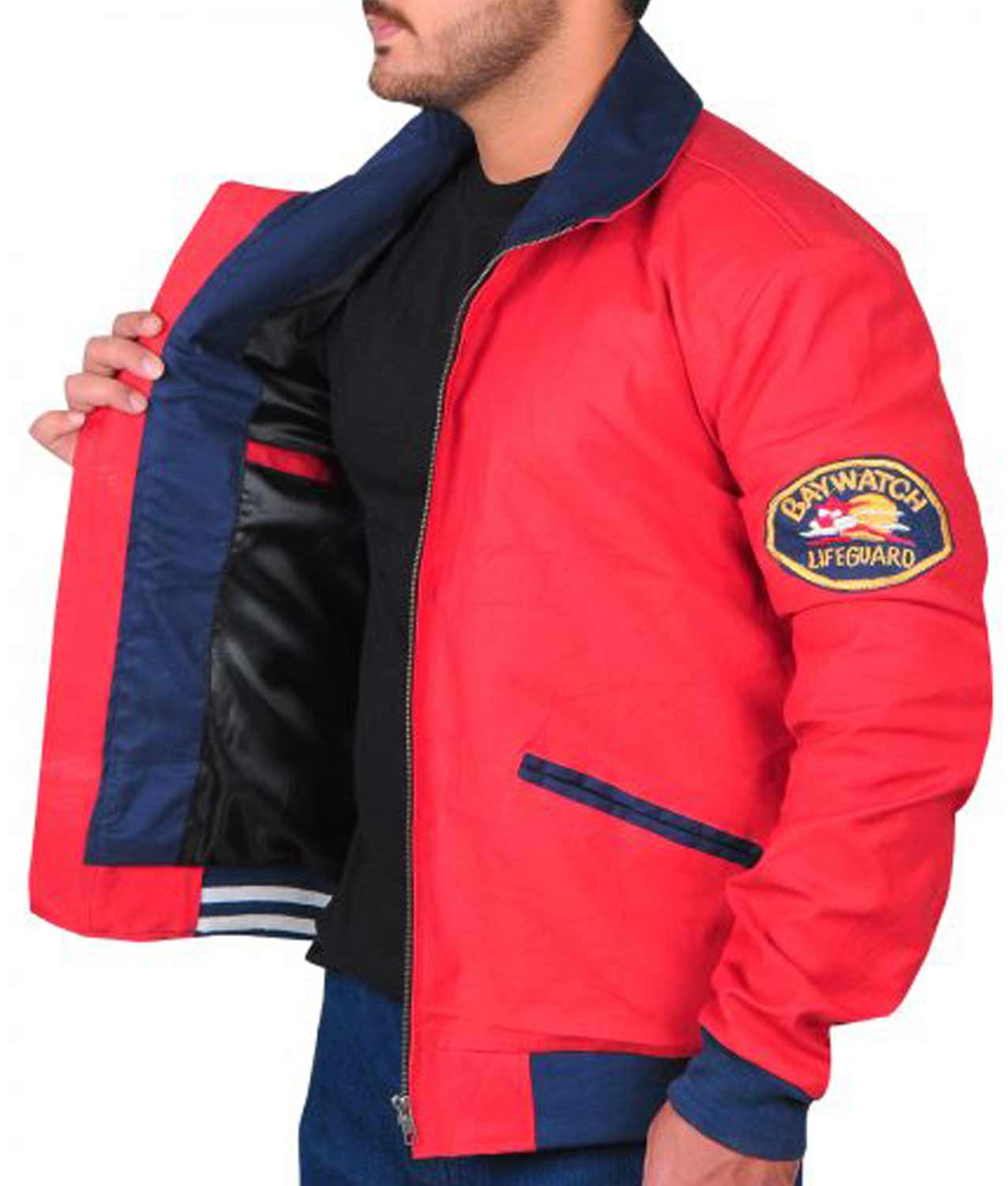 David Hasselhoff Red Baywatch Jacket David Hasselhoff Red Baywatch Jacket - Image 4