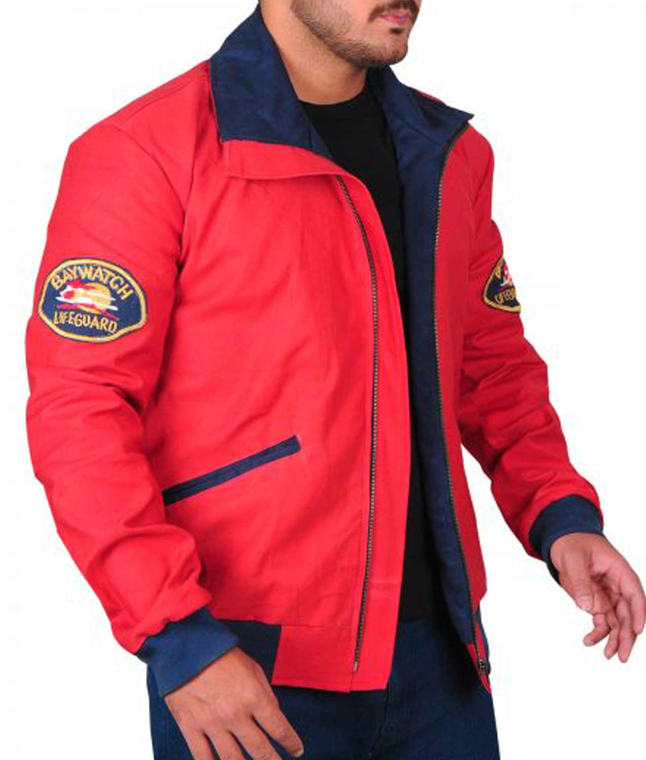 David Hasselhoff Red Baywatch Jacket David Hasselhoff Red Baywatch Jacket