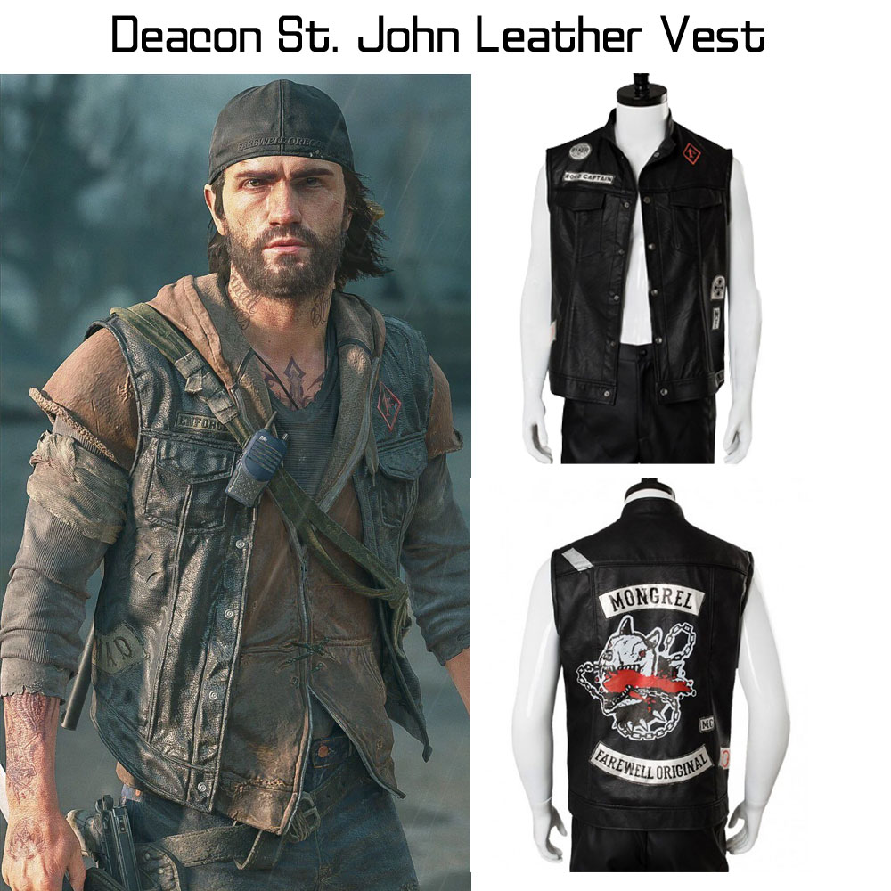 Days Gone Deacon St. John Leather Vest Days Gone Deacon St. John Leather Vest - Image 13