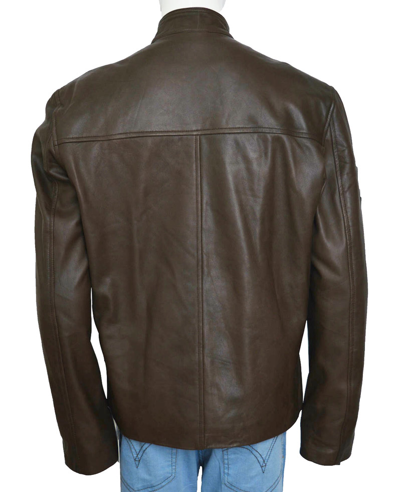 Deadpool Film Ajax Brown Leather Jacket Deadpool Film Ajax Brown Leather Jacket - Image 2