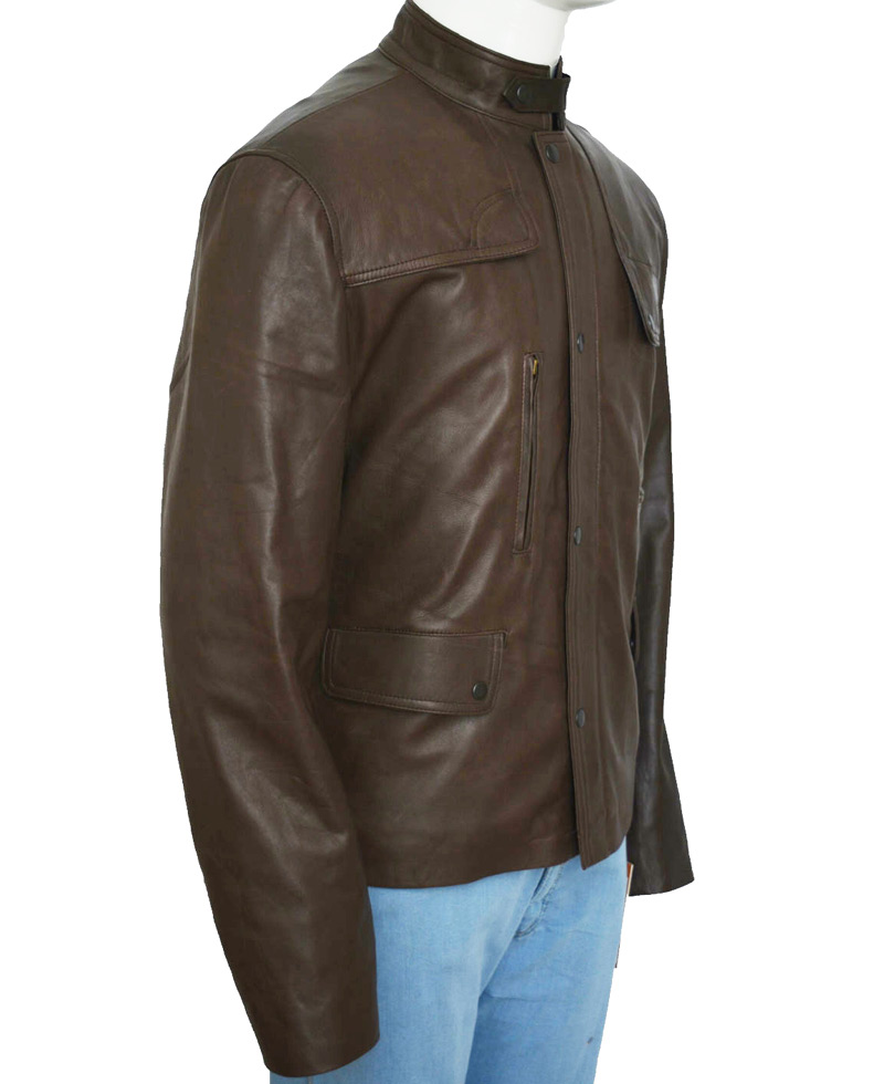 Deadpool Film Ajax Brown Leather Jacket Deadpool Film Ajax Brown Leather Jacket - Image 4