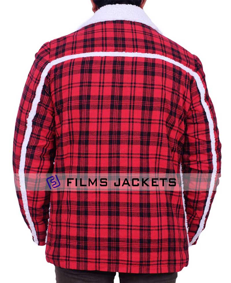 Deadpool Vanessa and Wade Wilson Shearling Jacket Deadpool Vanessa and Wade Wilson Shearling Jacket - Image 2