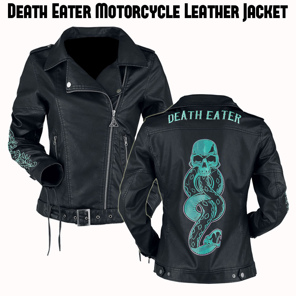 Death Eater Belted Leather Jacket Death Eater Belted Leather Jacket - Image 5