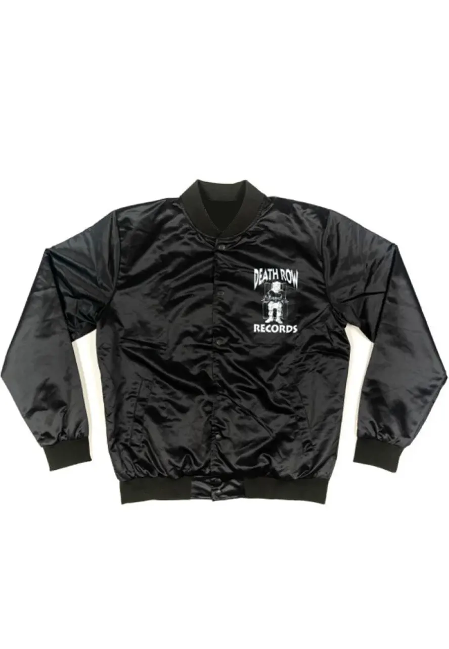 Men's Death Row Records Bomber Satin Jacket Men's Death Row Records Bomber Satin Jacket