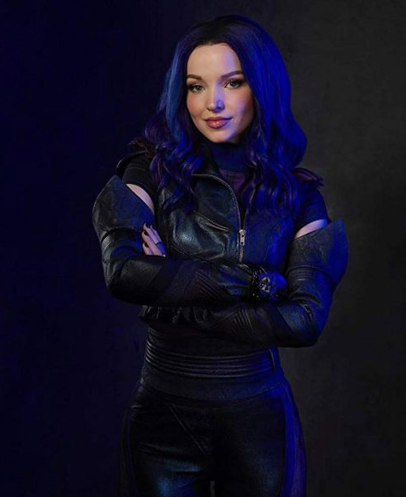 Descendants 3 Dove Cameron Black Leather Vest Descendants 3 Dove Cameron Black Leather Vest - Image 3
