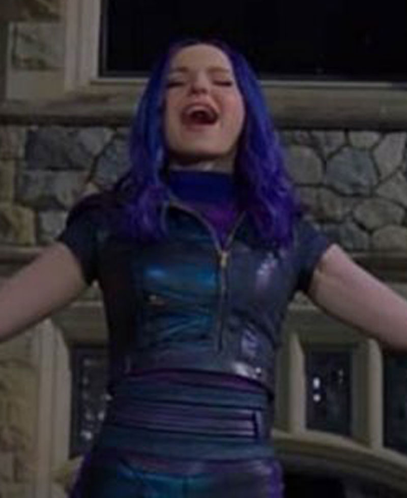 Descendants 3 Dove Cameron Black Leather Vest Descendants 3 Dove Cameron Black Leather Vest - Image 2