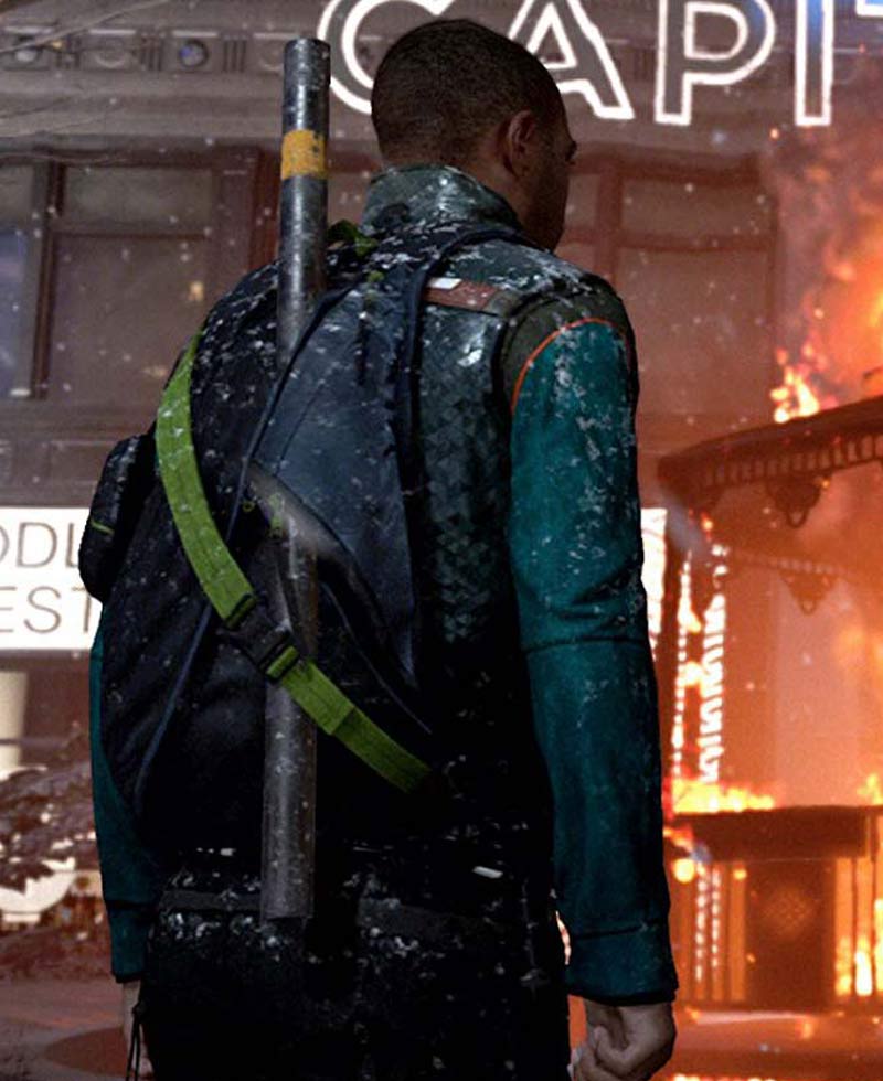 Markus Detroit Become Human Green Jacket Markus Detroit Become Human Green Jacket - Image 5