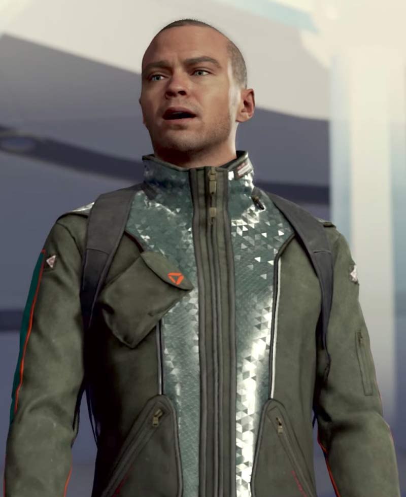 Markus Detroit Become Human Green Jacket Markus Detroit Become Human Green Jacket - Image 3